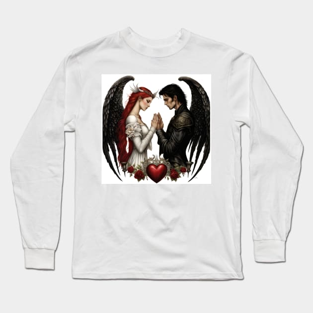 Forbidden Love Long Sleeve T-Shirt by FineArtworld7